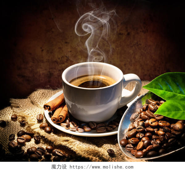 咖啡饮品咖啡豆热咖啡新鲜咖啡